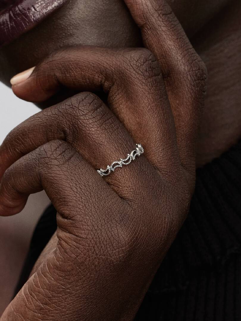 Anello Luna Crescente Luminosa