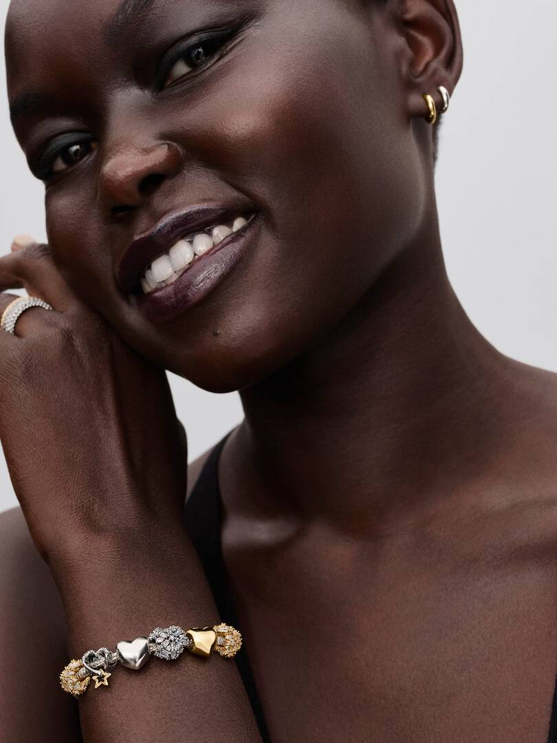 Charm Openwork Cuore e Stella "My Lucky Star"