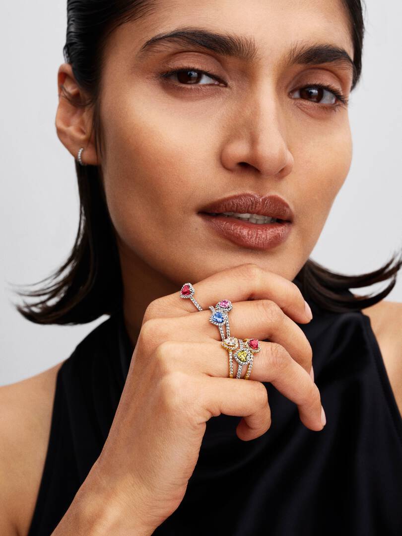 Anello Cuore in Rilievo