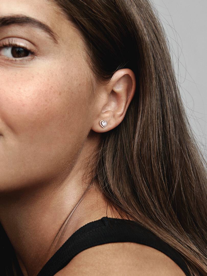 Orecchini Cuori in Rilievo