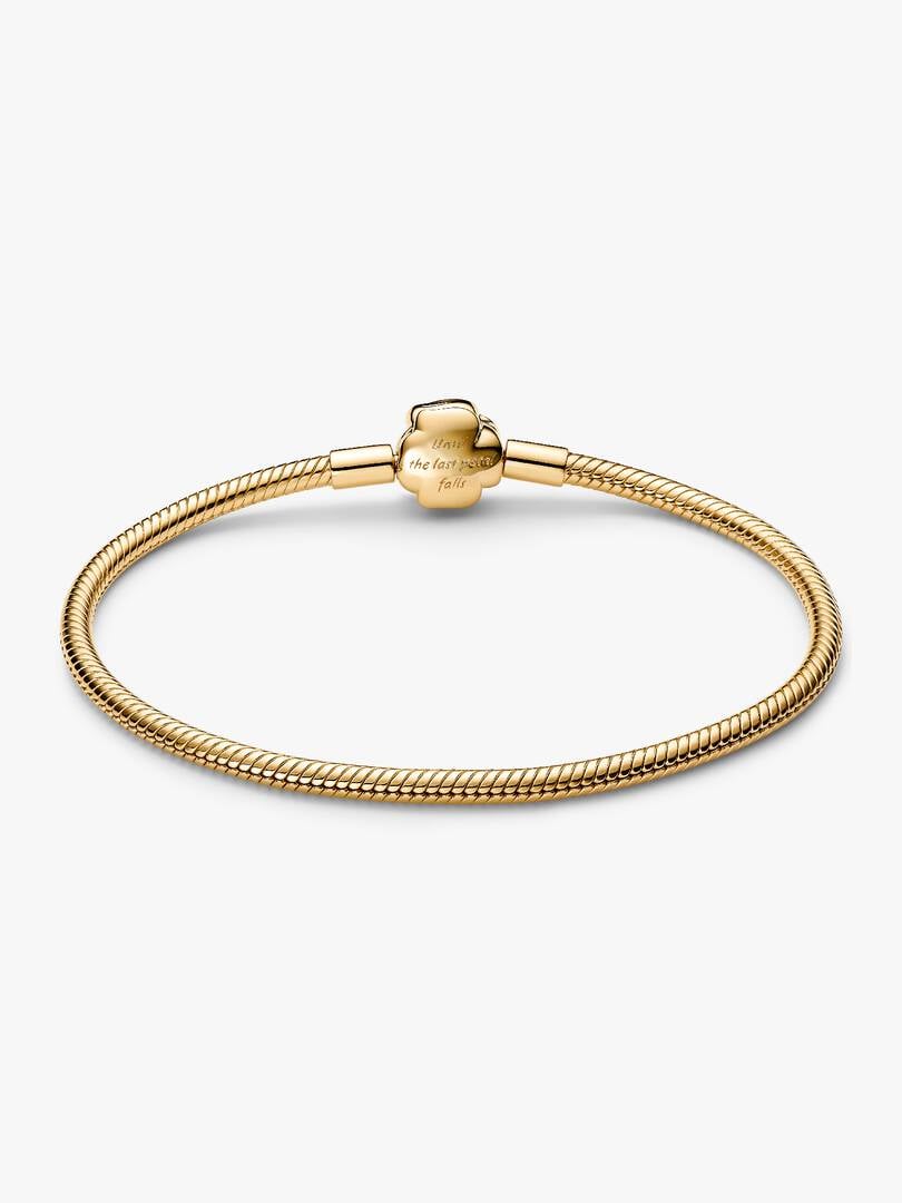 Disney, La Bella e la Bestia, Bracciale Con Chiusura Rosa Incantata Vetro di Murano