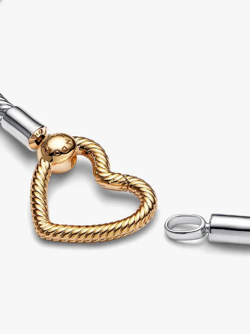 Bracciale Moments con Chiusura a Cuore Componibile