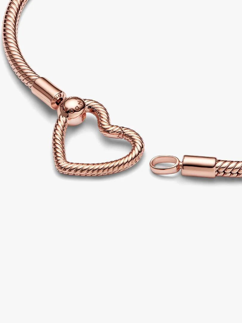 Bracciale Moments con Chiusura a Cuore Componibile