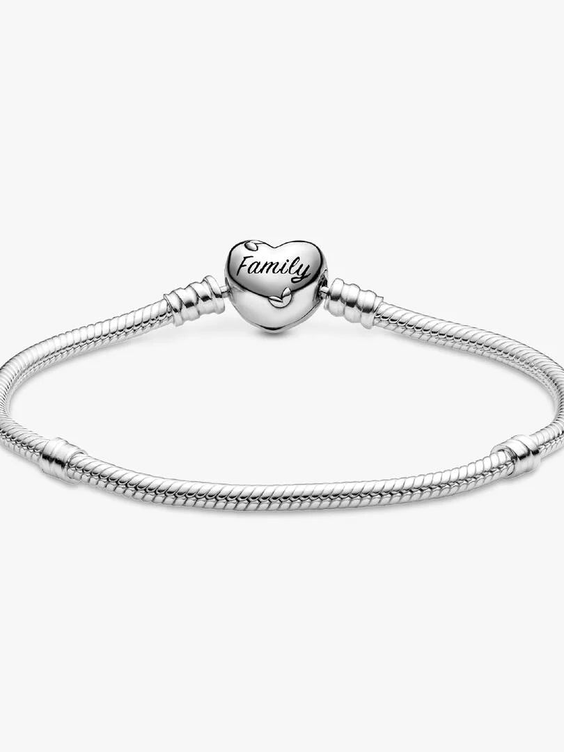 Bracciale Moments con Chiusura a Cuore albero della Famiglia