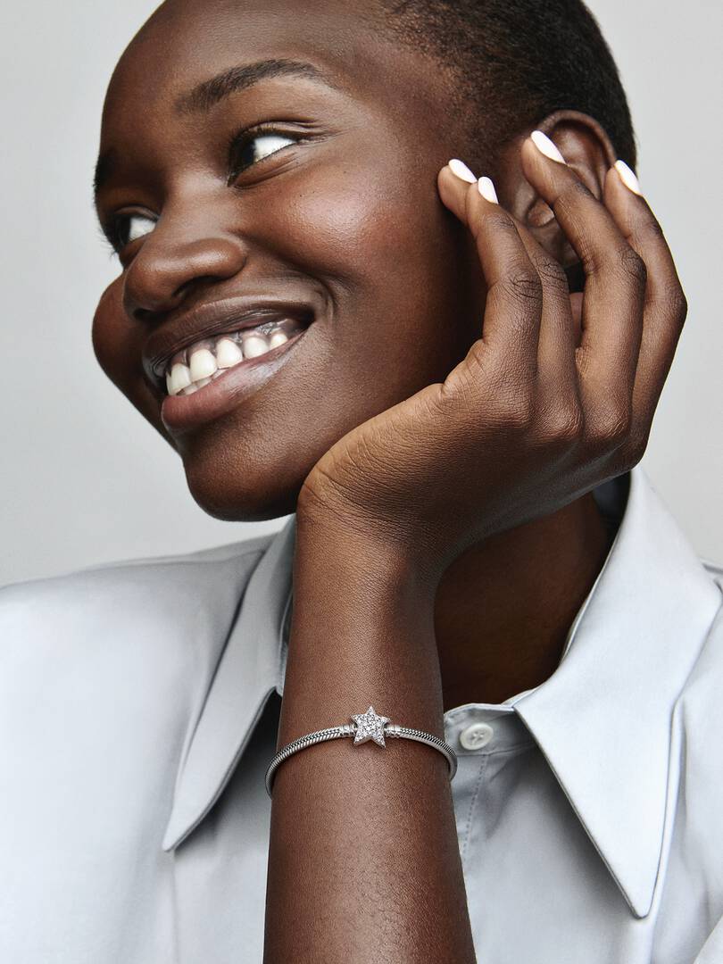 Bracciale Moments con Chiusura Stella Luminosa