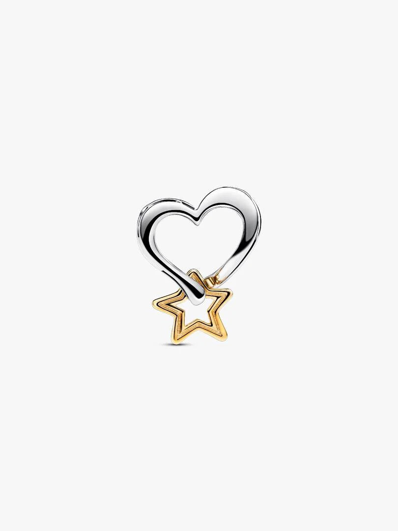 Charm Openwork Cuore e Stella "My Lucky Star"