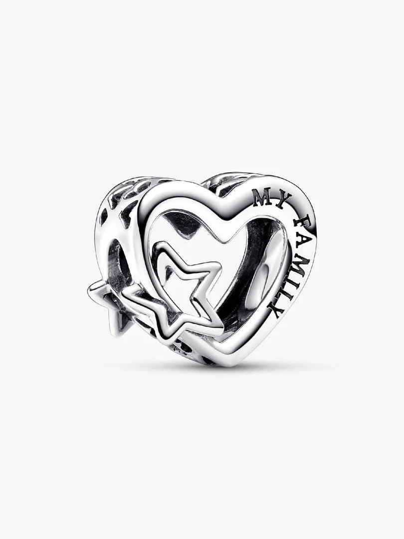 Charm Openwork Cuore con Stella