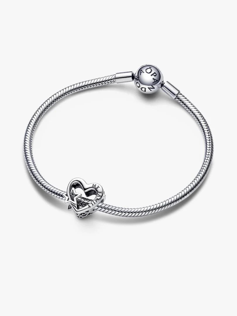 Charm Openwork Cuore con Stella