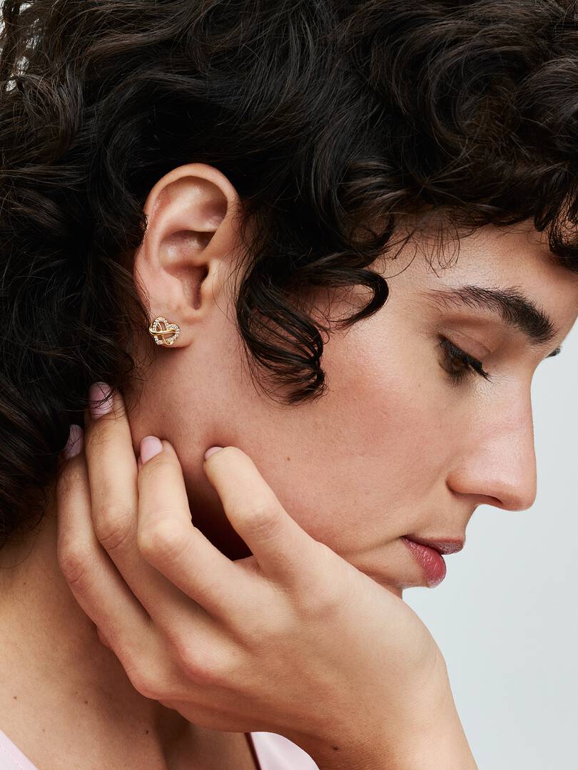 Orecchini Cuore Infinito Pietre Luminose