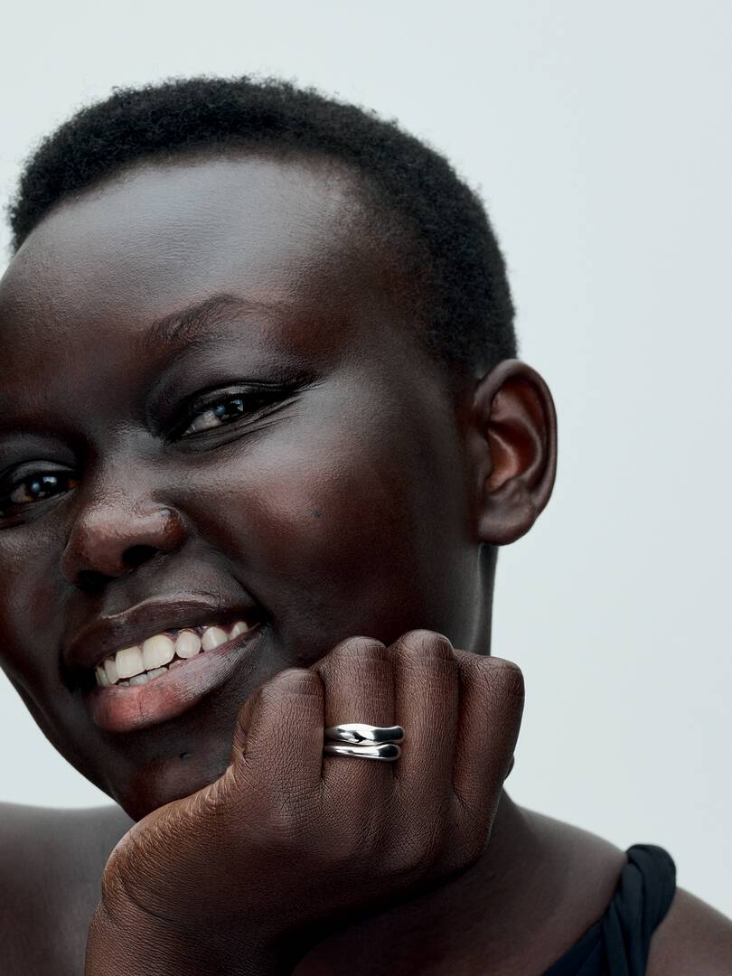 Anello Linea Sinuosa Divisibile