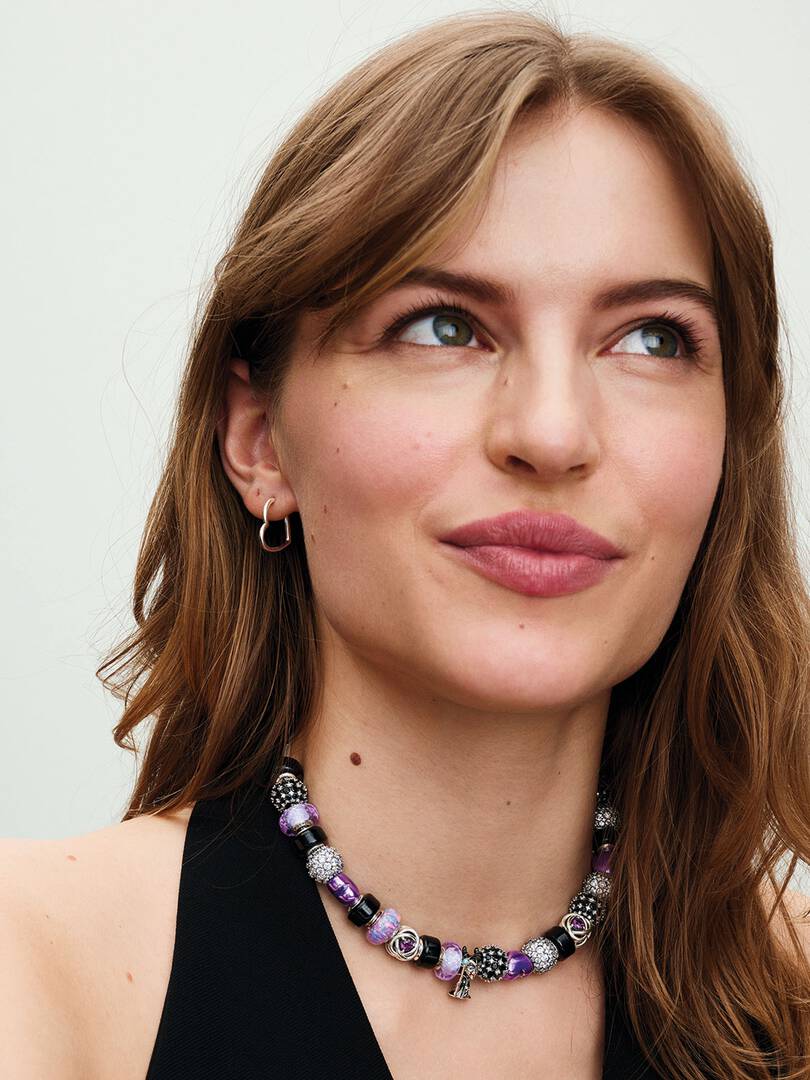 Orecchini Cerchi Cuori Asimmetrici