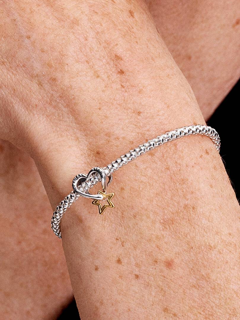 Charm Openwork Cuore e Stella "My Lucky Star"