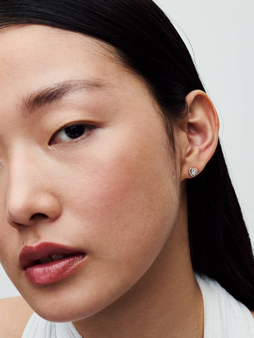 Orecchini Cuori in Rilievo